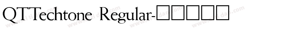 QTTechtone Regular字体转换